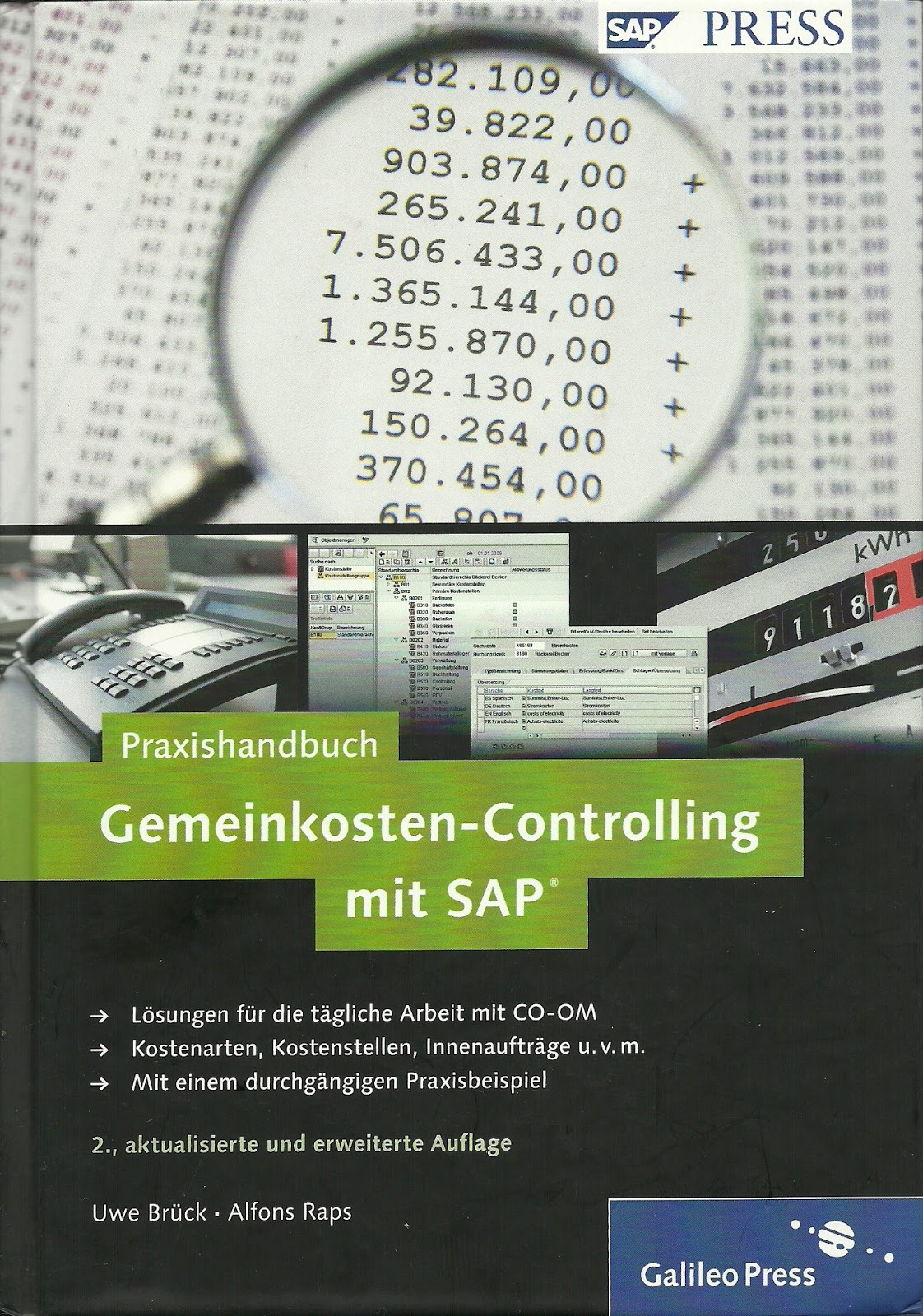 Cover des Praxishandbuchs Gemeinkosten-Controlling mit SAP von Uwe Brück