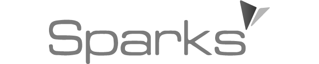 Logo Sparks in Graustufen